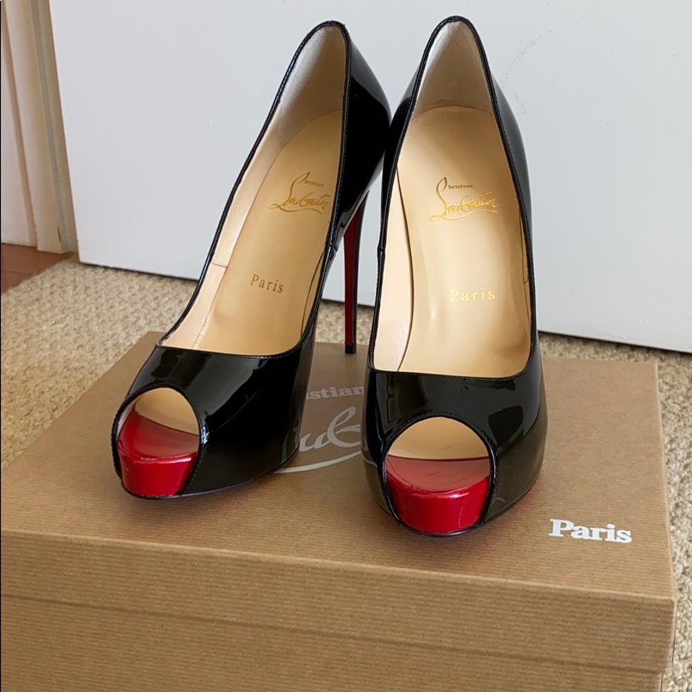 Christian Louboutin Very Prive Black Heels - 38.5